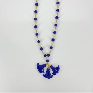 J.Crew Beaded Tassel Necklace